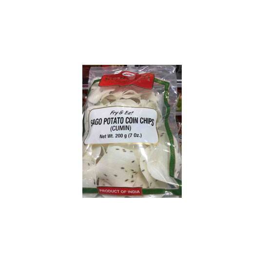 Picture of Shreeji White Sago Coin Chips - 400g