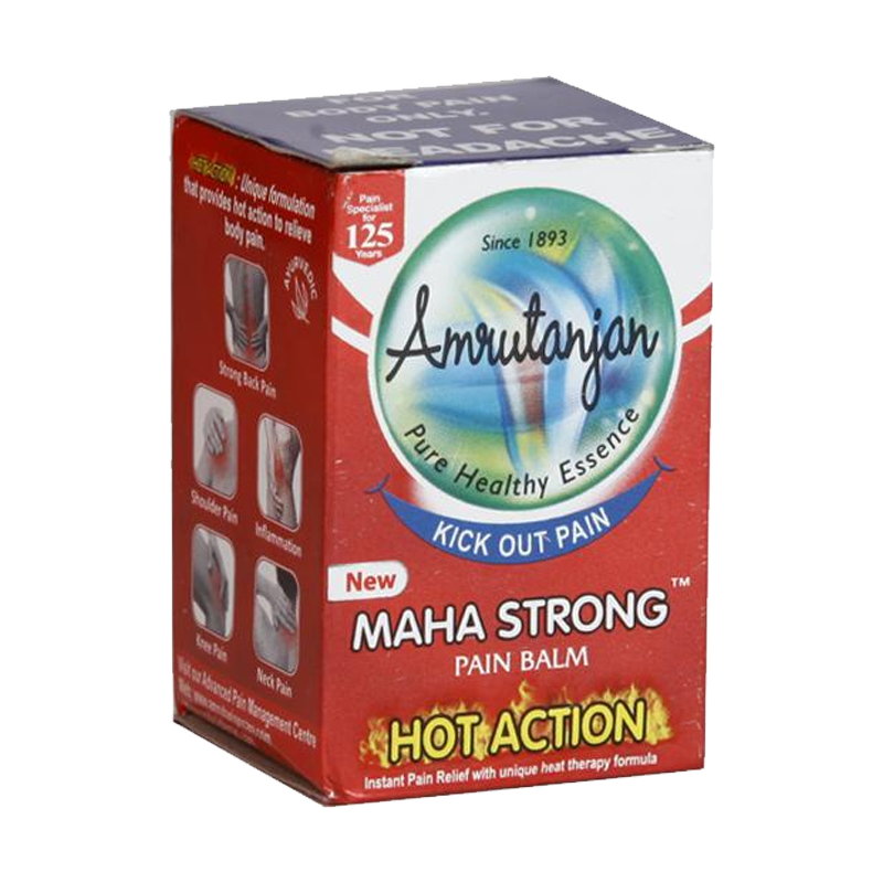 Picture of Amrutanjan Maha Strong Pain Balm Hot Action - 8ml