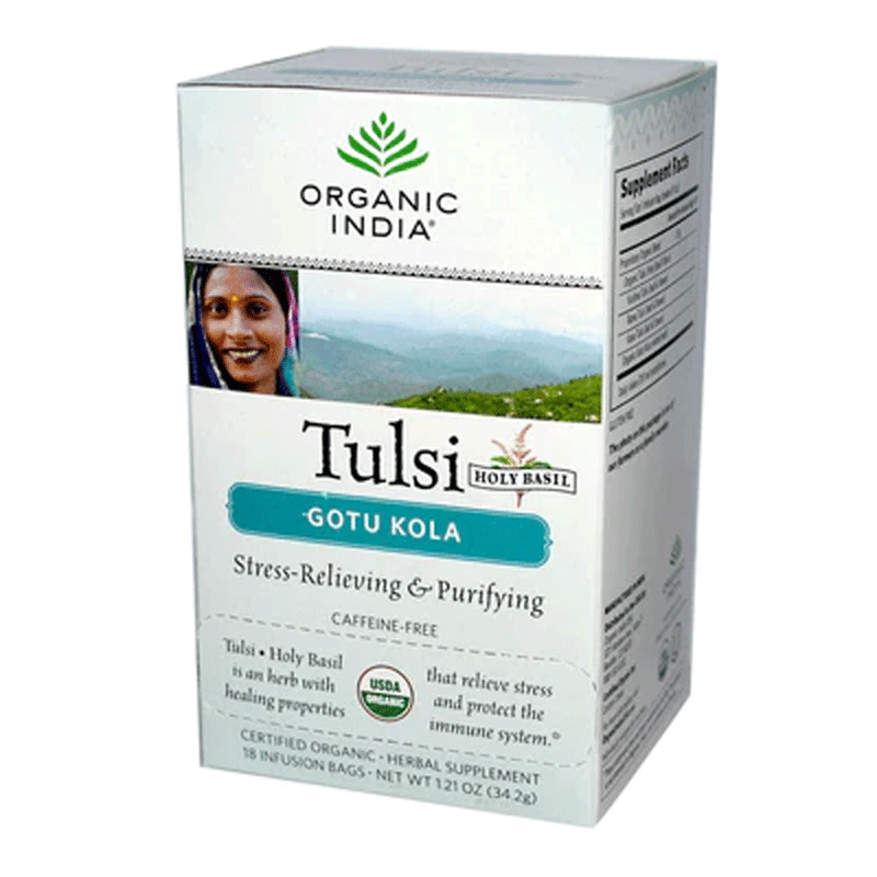 Picture of Organic India Tulsi Tea Gotu Kola - 35g*18