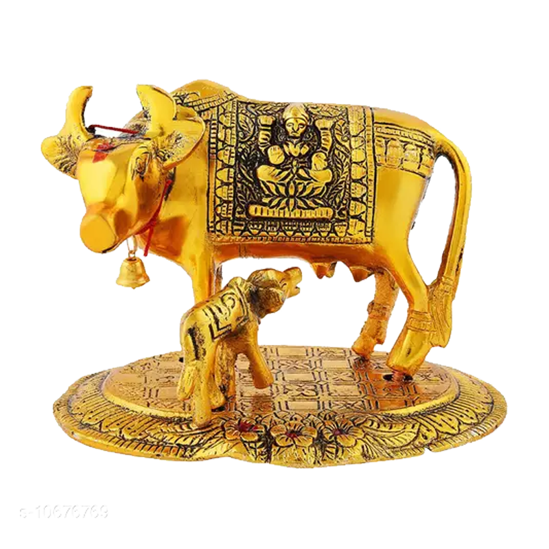 Picture of S Metal Cow & Calf Statue