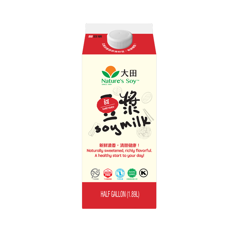 Picture of Natures Soy Unsweetened Soymilk Plain - 1.89lt