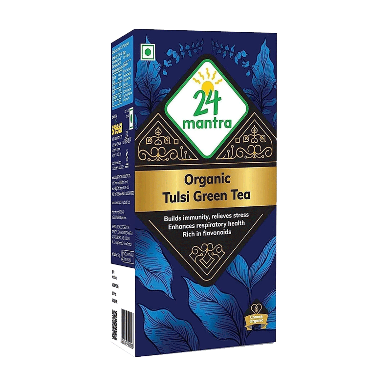 Picture of 24 Mantra Organic Tulsi Green Tea - 50g*50