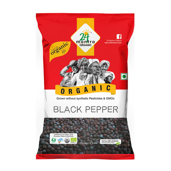 Picture of 24 Mantra Organic Black Pepper Whole-100g